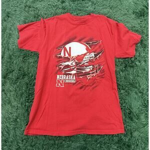 Vintage Nebraska Huskers Football Gear For Sports T-Shirt Adult Large NCAA